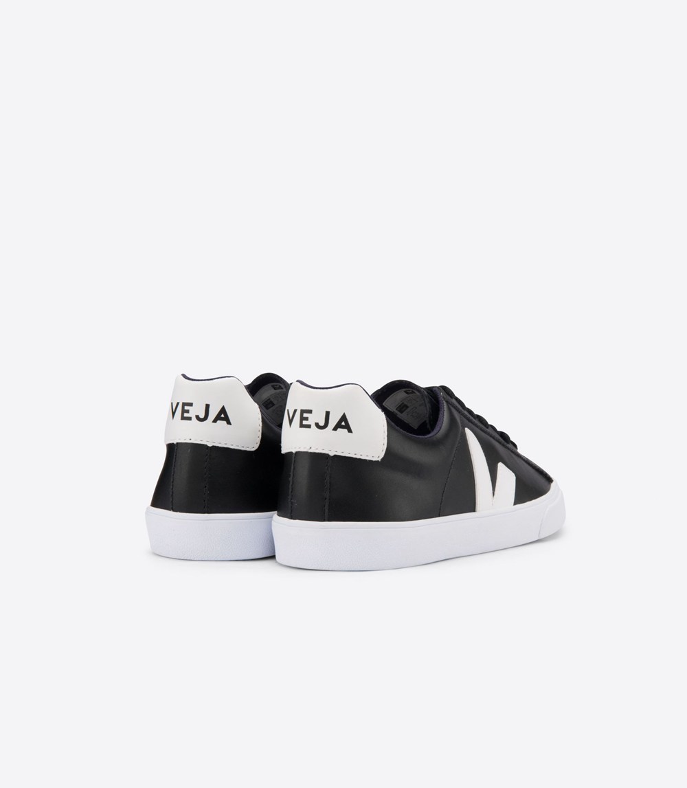 Veja Sneakers Dam - Esplar Läder - Nigga/Vita - 041823-ZLK